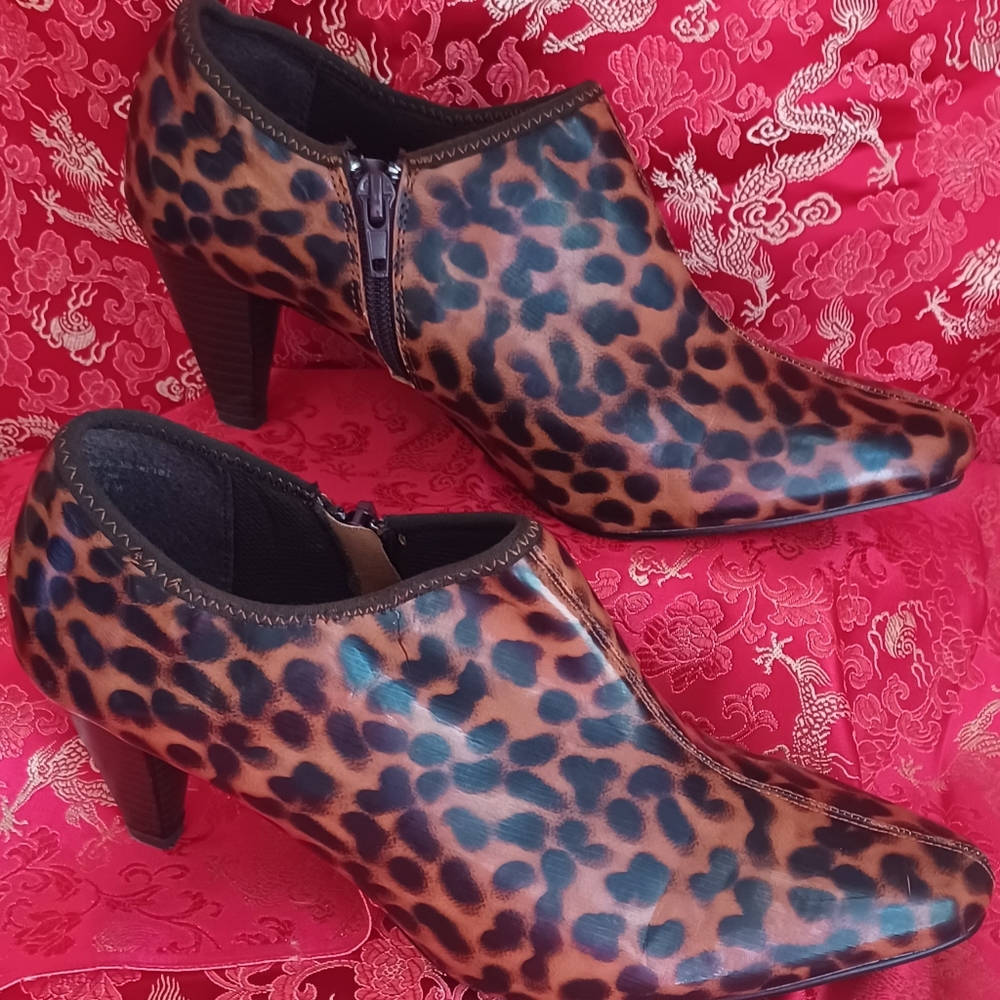 Leopard Print Booties - image 5
